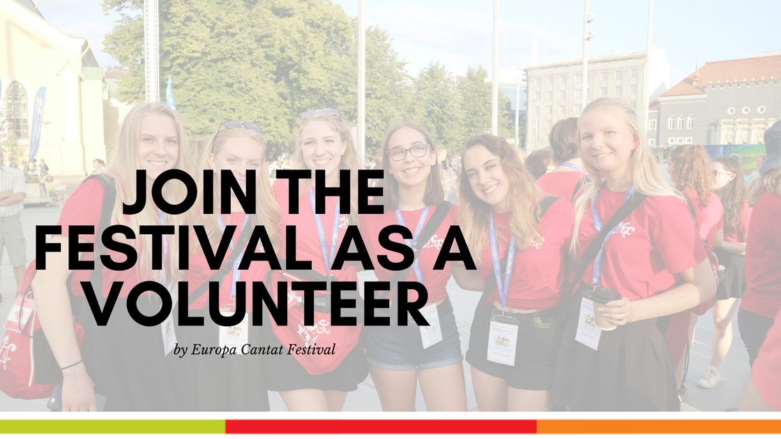 Join the festival as a volunteer! Europa Cantat